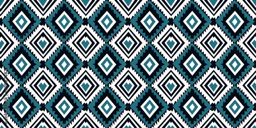 Azure jagged rhombuses. Alternating two kinds of rhombuses, great stylish pattern. Design for textile, pillows, clothing, background, wrapping, notebooks. Azure jagged rhombuses. Alternating two kinds of rhombuses, great stylish pattern. Design for textile, pillows, clothing, background, wrapping, notebooks.