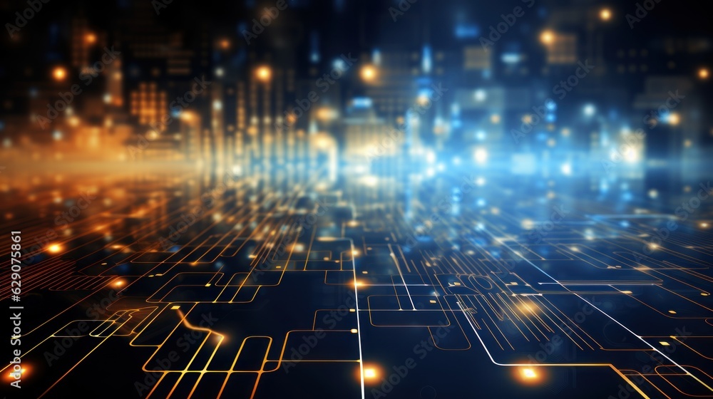Naklejka premium Technology Abstract Background