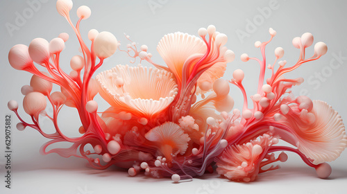 Abstract Background Smooth Gradients of Coral 