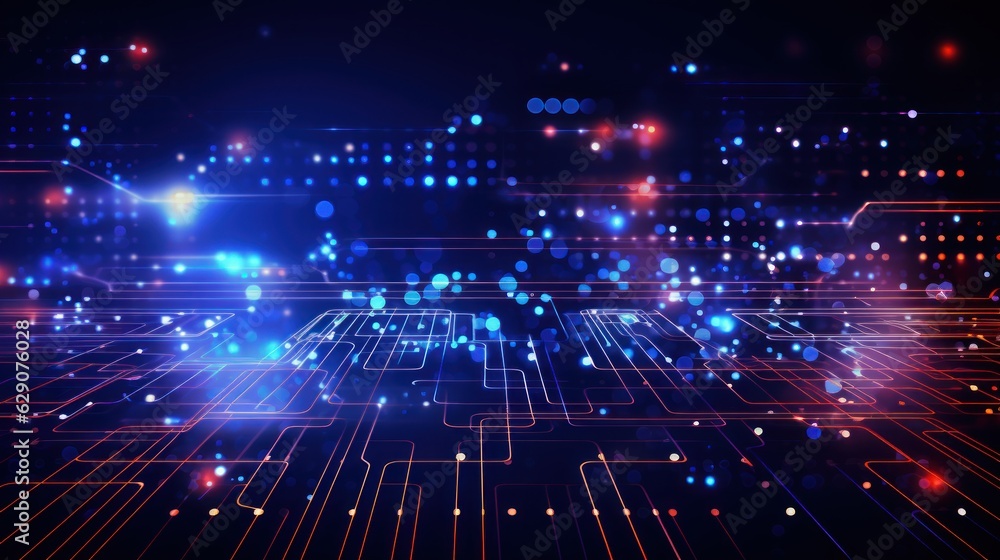 Fototapeta premium Technology Abstract Background