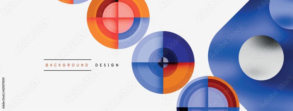 Creative geometric abstract illustration design