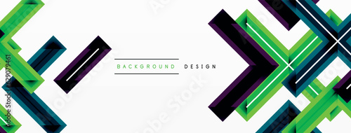 Creative geometric abstract illustration design