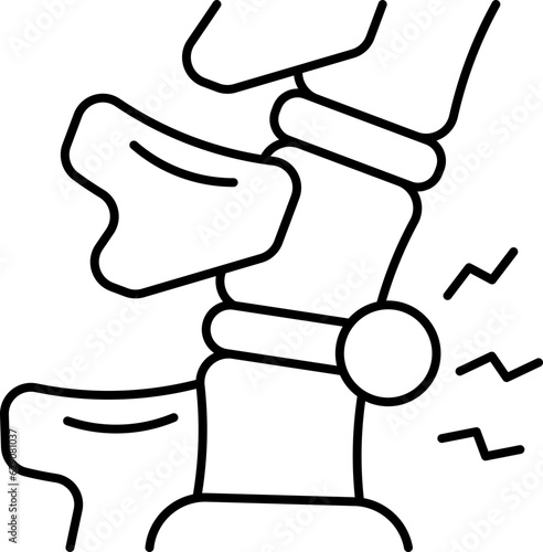 herniated  icon
