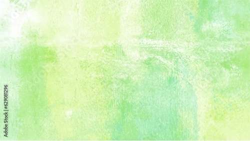 Abstract green watercolor background.Hand painted watercolor. vector