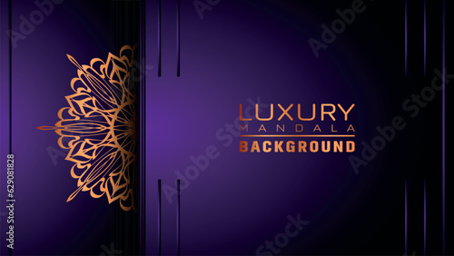 Luxury mandala background ornamental arabesque style With Golden Arabesque Pattern Style Decorative Mandala Ornament For Print Brochure Banner Cover Poster Invitation Card