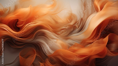 Vivid swirls and curls on a neutral backdrop. Generative AI