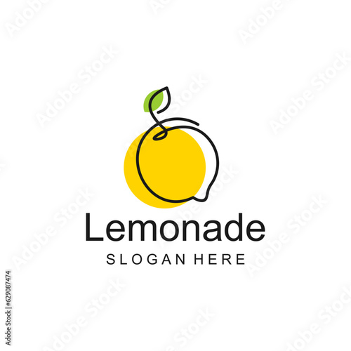 lemon logo design vector template illustration