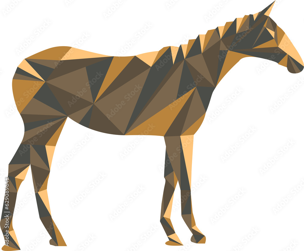 Obraz premium Digital png illustration of horse symbol on transparent background