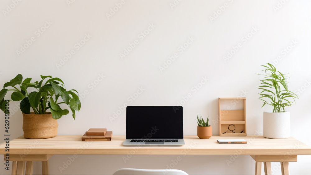 Cozy Minimalist Desk Setup Background Cozy Minimalist Desk Setup Background