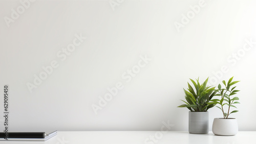 Cozy Minimalist Desk Setup Background