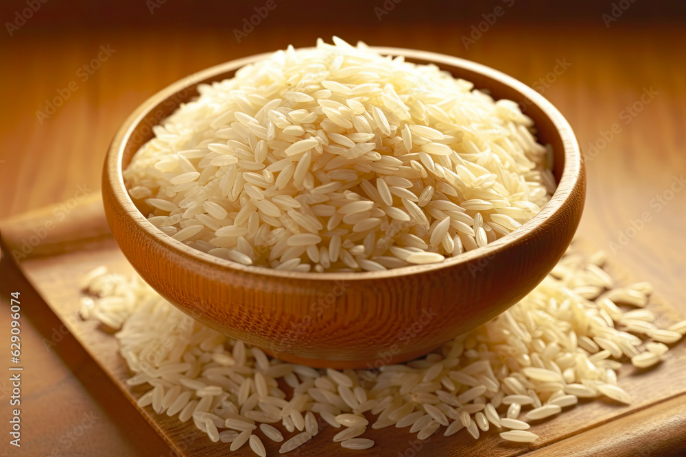 Rice Grain Illustration , Rice Natural and Nutritious Food Concept , Generative AI Rice Grain Illustration , Rice Natural and Nutritious Food Concept , Generative AI