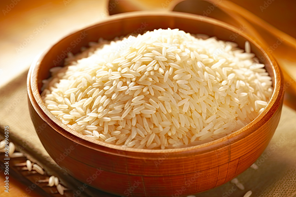Rice Grain Illustration , Rice Natural and Nutritious Food Concept , Generative AI Rice Grain Illustration , Rice Natural and Nutritious Food Concept , Generative AI
