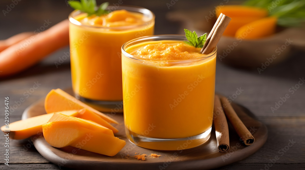 Smoothie carotte, pomme, gingembre Smoothie carotte, pomme, gingembre