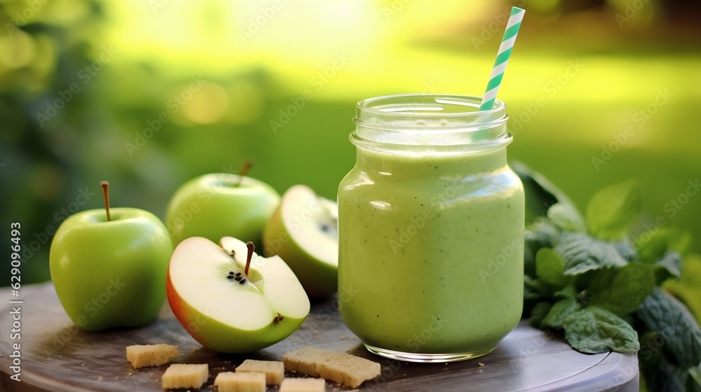 Smoothie kiwi, concombre, pomme verte 3 Smoothie kiwi, concombre, pomme verte 3