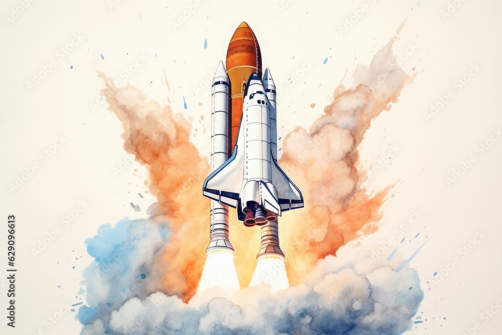 Obraz premium スペースシャトル,Generative AI AI画像