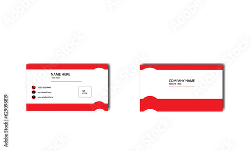 modern,red,color,business,card,creative,and clean,business,card,template,