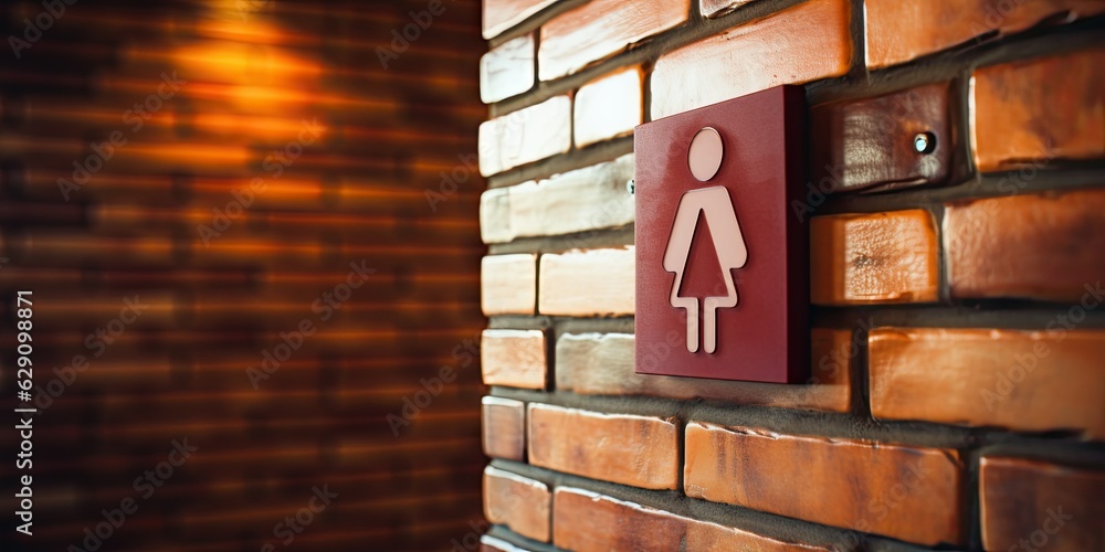 Inclusive Gender-Neutral Bathroom Sign Stock Illustration | Adobe Stock