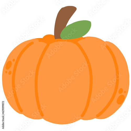 halloween pumpkin isolated on white