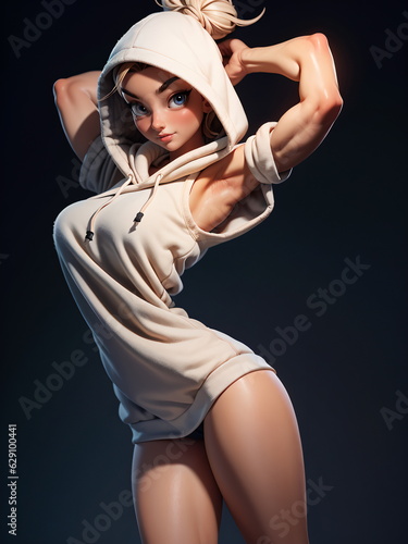 AI-generated 3D-style girl © Adobe Contributor