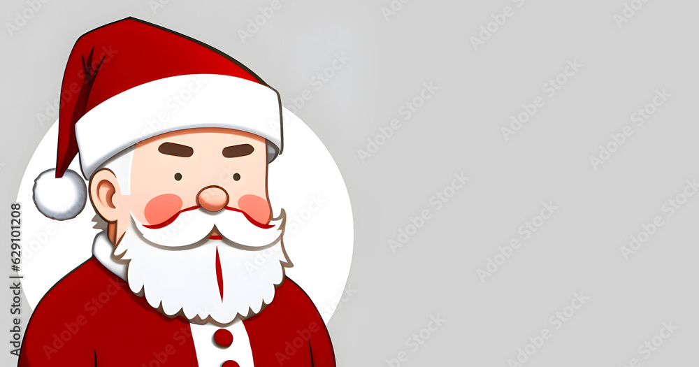 Santa Claus with copy space. Generative AI Santa Claus with copy space. Generative AI