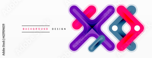 Cross line background minimal geometric template. Design for wallpaper, banner, background, landing page, wall art, invitation, prints, posters