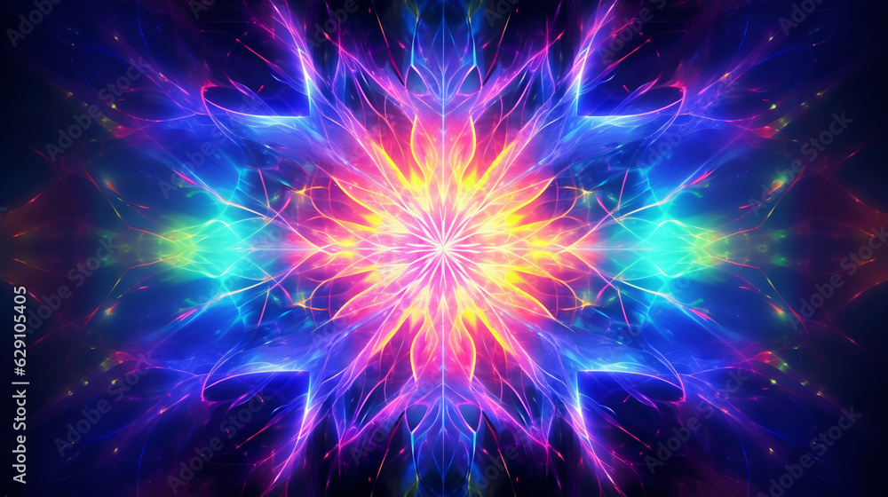 Cosmic Kaleidoscope - Neon Galactic Delight Cosmic Kaleidoscope - Neon Galactic Delight