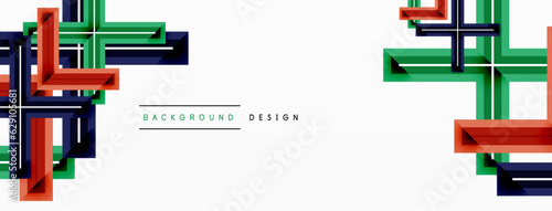 Minimal geometric background cross line. Design for wallpaper, banner, background, landing page, wall art, invitation, prints, posters