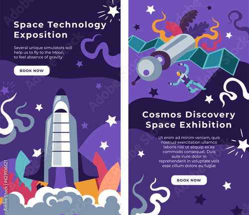 Space technology exposition in museum website