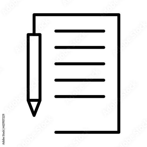 notepad and pen
