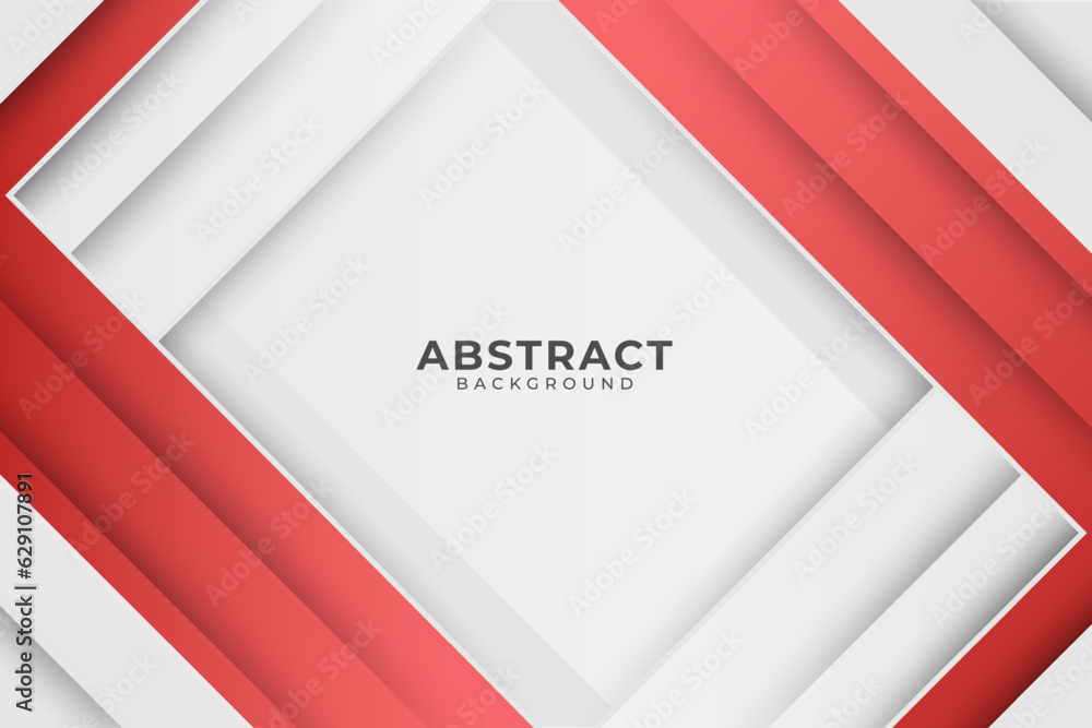 Red white modern abstract background design