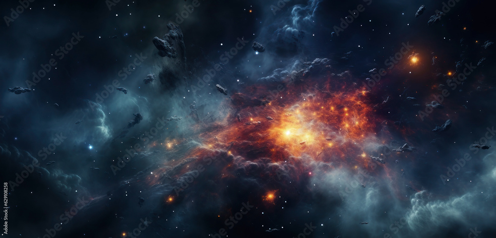 Fototapeta premium background with space, Generative AI