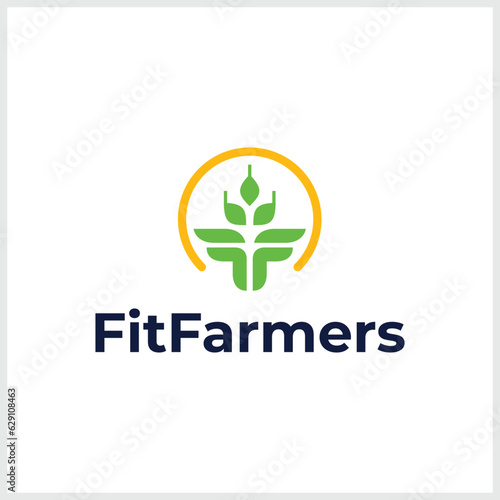 Agriculture Logo Template Design. Icon, Sign or Symbol. farm, nature, ecology. Vector flat design