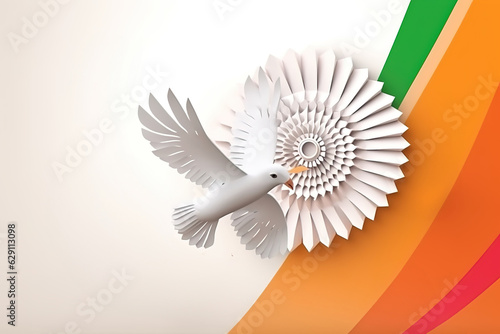 Happy India Independence   Republic Day Concept. Independence   Republic Day Background. Independence   Republic Day Theme. Generative Ai