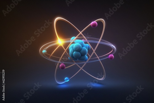 Tela Atomic nucleus electrons neutrons protons