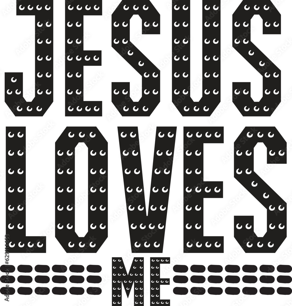 Fototapeta premium JESUS LOVES ME