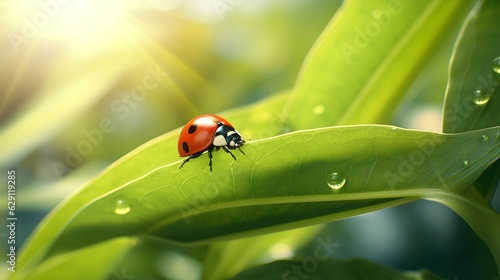 ladybug on leaf