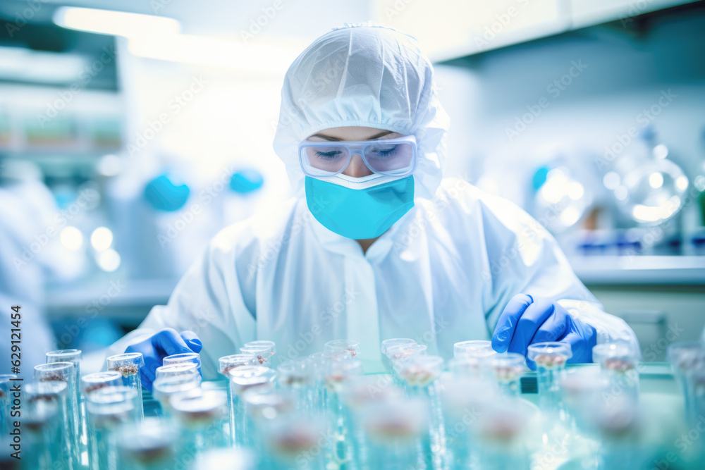 In the laboratory, a skilled woman scientist delves into the realms of medicine and microbiology. Equipped with advanced tools, she paves the way for groundbreaking medical science. In the laboratory, a skilled woman scientist delves into the realms of medicine and microbiology. Equipped with advanced tools, she paves the way for groundbreaking medical science.