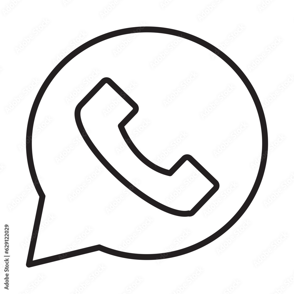 phone icon on a white background phone icon on a white background