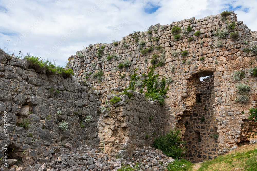 Prozor Croatia. 06-12-2023. Remains of Prozor fortress near Vrlika in Croatia.