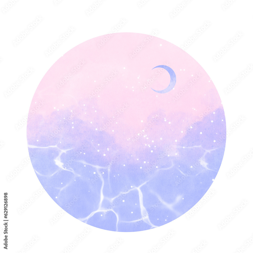 Moon, pastel, clipart Moon, pastel, clipart