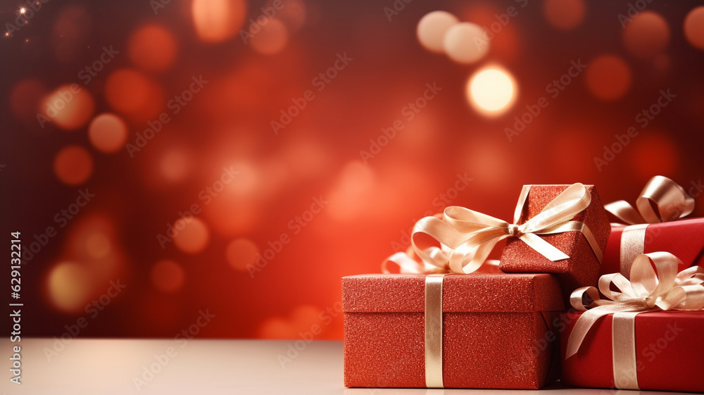 Luxury christmas background with copyspace for your text,design. Christmas concept. Generative AI. Luxury christmas background with copyspace for your text,design. Christmas concept. Generative AI.