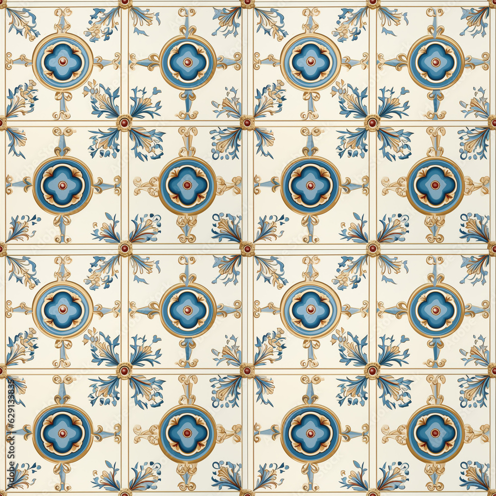 Obraz premium seamless floor tile pattern