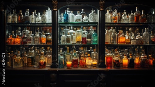 Wallpaper Mural Cabinets of Liquor Bottles Torontodigital.ca