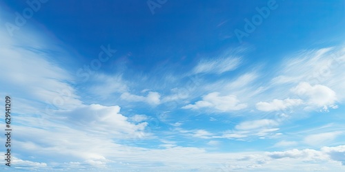 Fototapeta Naklejka Na Ścianę i Meble -  Summer sky. Blue and white cloudscape. Nature beauty. Abstract sky with clouds. Sunlight beautiful view
