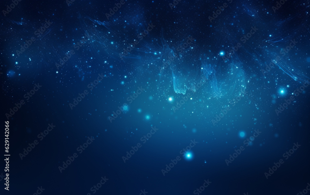 Abstract blue dust particles background Abstract blue dust particles background