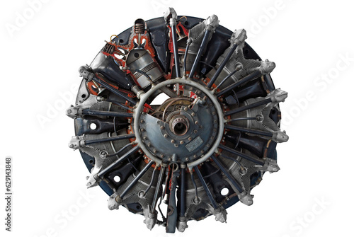 Fotografie Aircraft engine transparent