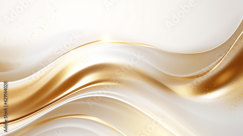 Abstract luxury gold color glitter shiny on white background