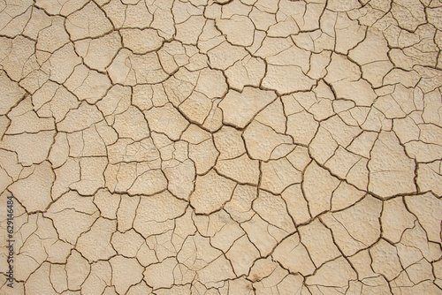 Cracked, parched land after a drought, Arid Ground, Climate Change