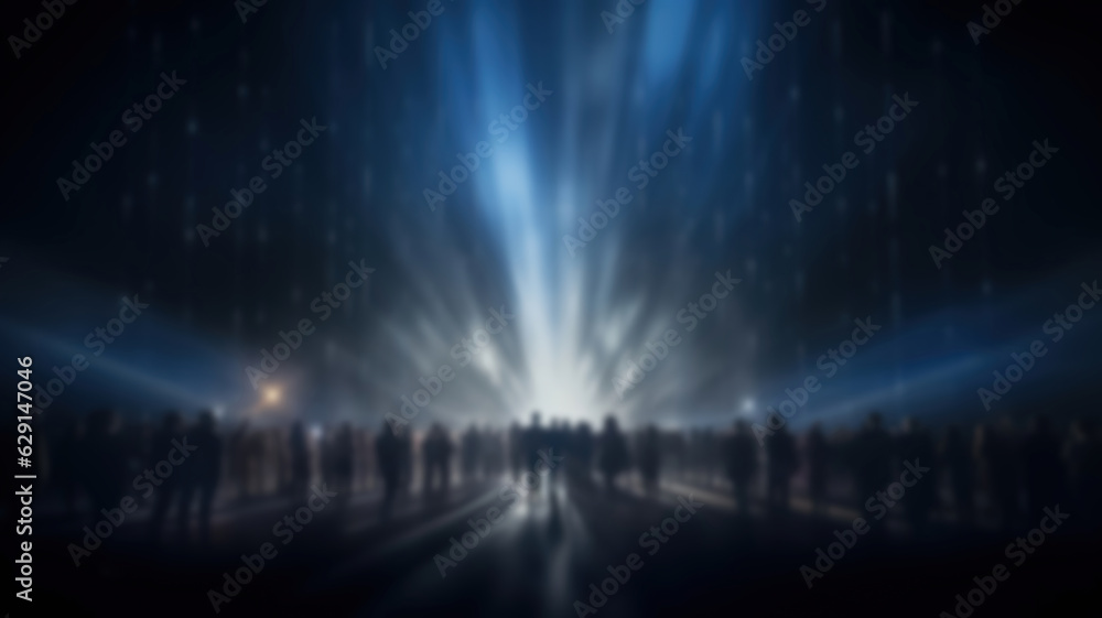 award ceremony shows people on stage during a blurry event