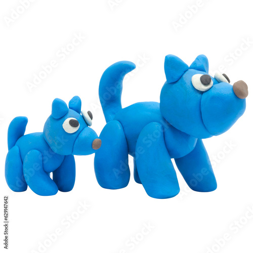 Handmade plasticine cute Dog 